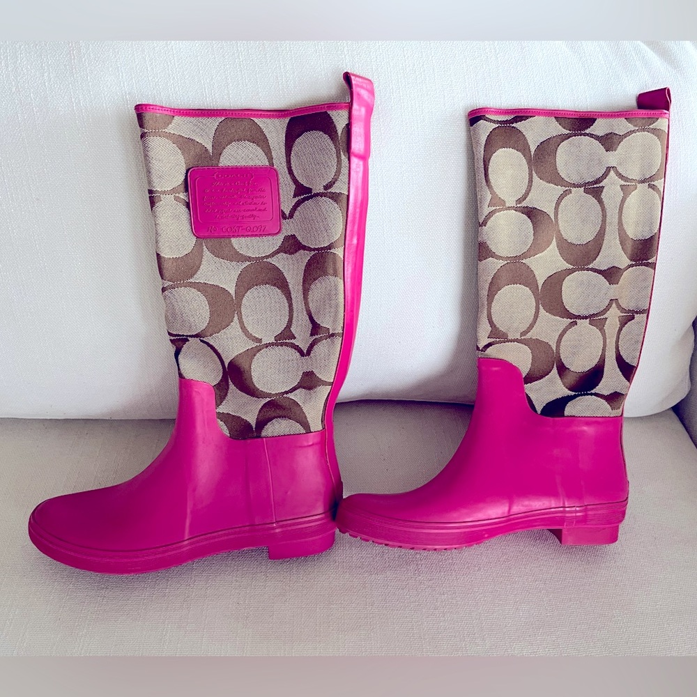 Authentic Vintage Coach Rain boots